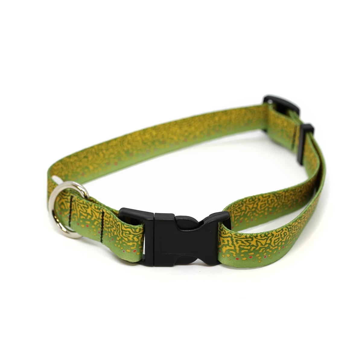 RepYourWater Dog Collar in Brook Trout Skin